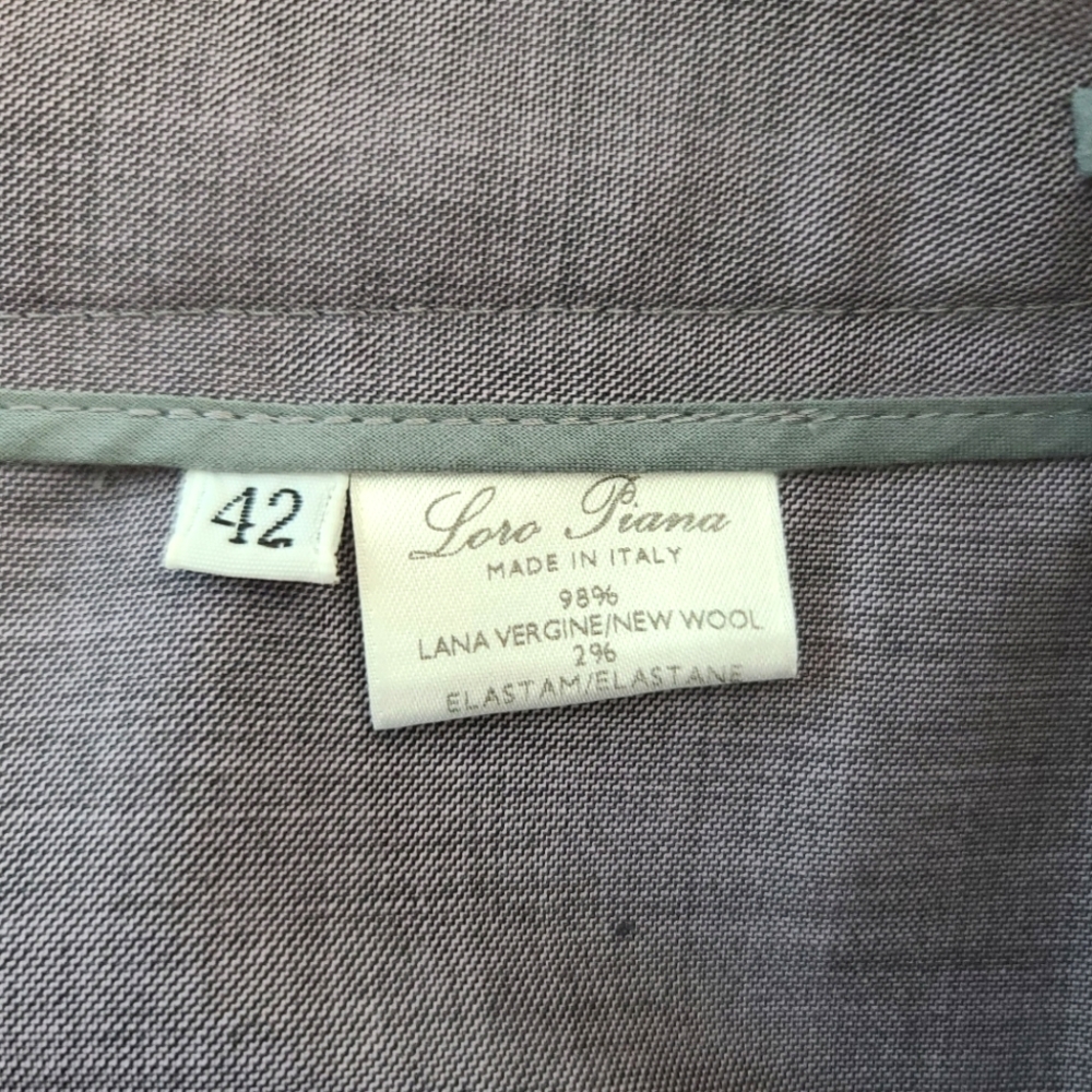 Loro Piana Wool Blend Classic Trousers – Italian Luxury Work Pants – Women’s 42 - Picture 6 of 10
